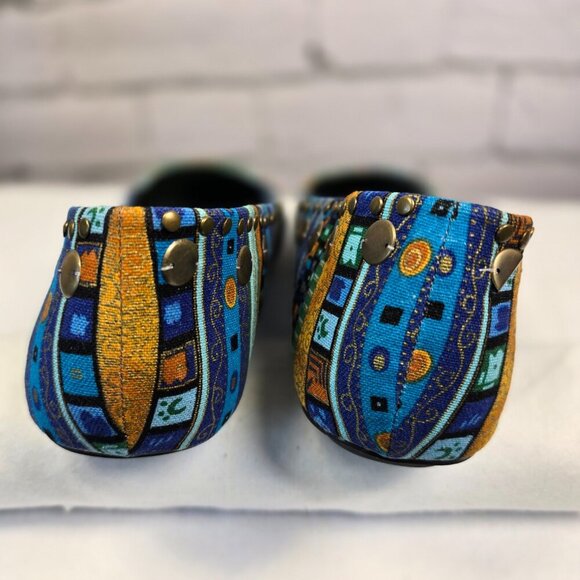 COREENA PRINT FLAT BY ASHRO PATTEREND WITH BEADS AND SEQUINS, NWOT WOMENS 12 - Picture 5 of 8